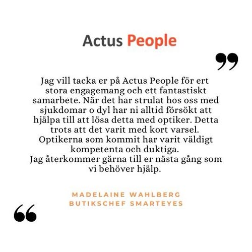 Stort tack för er feedback!