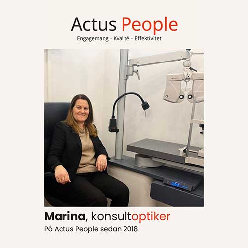 Optikerkonsult på Actus