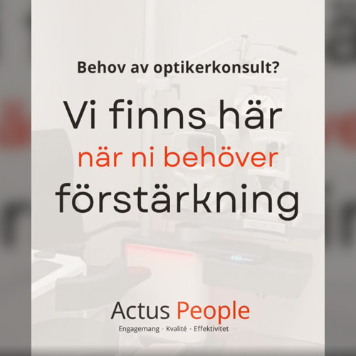 Behov av optikerkonsult?